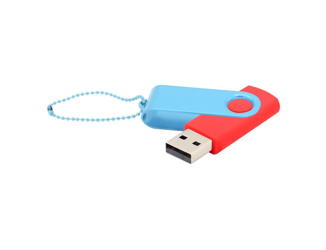 Флешка Designer To Go 2.0 USB 16Gb, красный/голубой