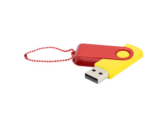 Флешка Designer To Go 2.0 USB 16Gb, желтый/красный