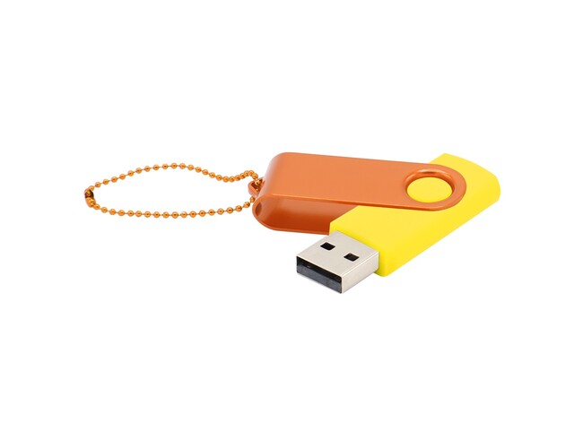 Флешка Designer To Go 2.0 USB 16Gb, желтый/оранжевый