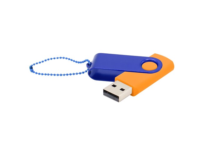 Флешка Designer To Go 2.0 USB 16Gb, оранжевый/синий