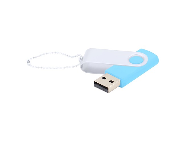 Флешка Designer To Go 2.0 USB 16Gb, голубой/белый