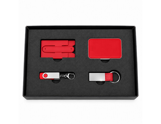 Подарочный набор QUATTRO 2, красный