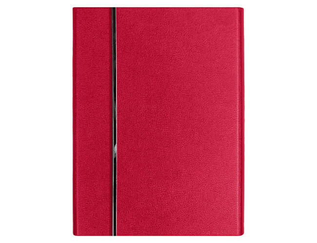 Ежедневник Alfa Bird Petrus A5, красный, недатированный, в твердой обложке с металлическим элементом