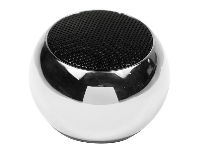Колонка беспроводная MyTone Mini Sound, серебристый металлик