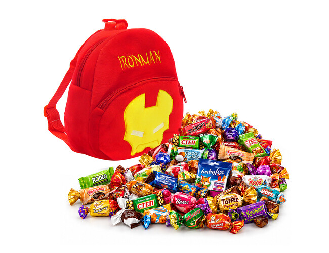 №6 Рюкзак IRONMAN 1000 грамм новогодний подарок классический