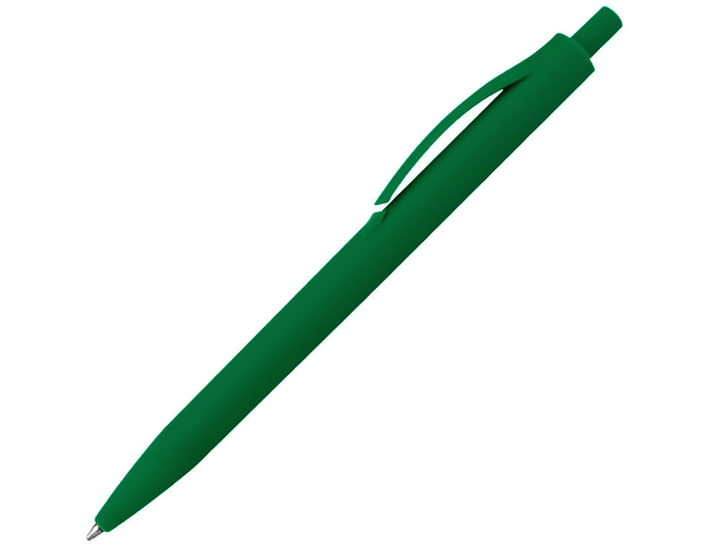 Ручка шариковая IGLA SOFT, пластиковая, софт-тач, зеленая 7732 С