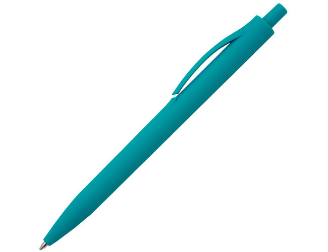 Ручка шариковая IGLA SOFT, пластиковая, софт-тач, бирюзовая 320с