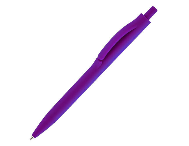 Ручка шариковая IGLA SOFT, пластиковая, софт-тач, фиолетовая