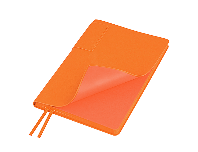 Ежедневник Flexy Star Sivilia А5, оранжевый, недатированный, в гибкой обложке