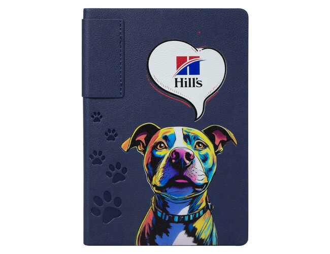 Ежедневник Flexy Star Sivilia Print Sample Hills А5, темно-синий, недатированный, в гибкой обложке