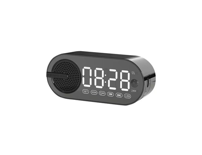 Колонка беспроводная MyTone  Sound Clock c часами, черная