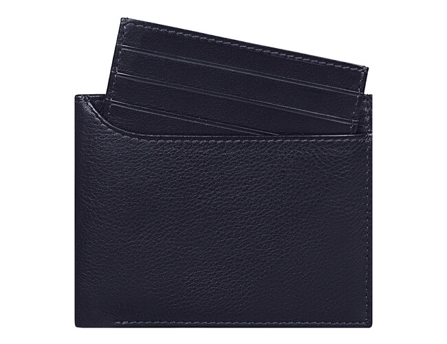 Кошелек с картхолдером для кредитных карт Leather Dream из нат. кожи, синий