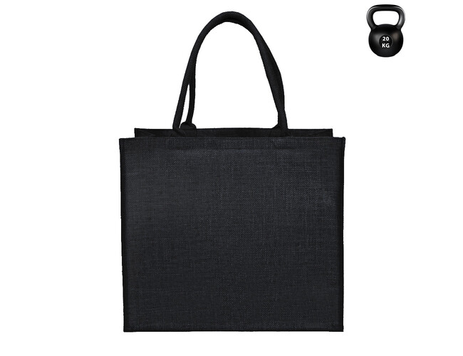 Сумка из джута Caravan Jute, размер 36*40*21 см, черный
