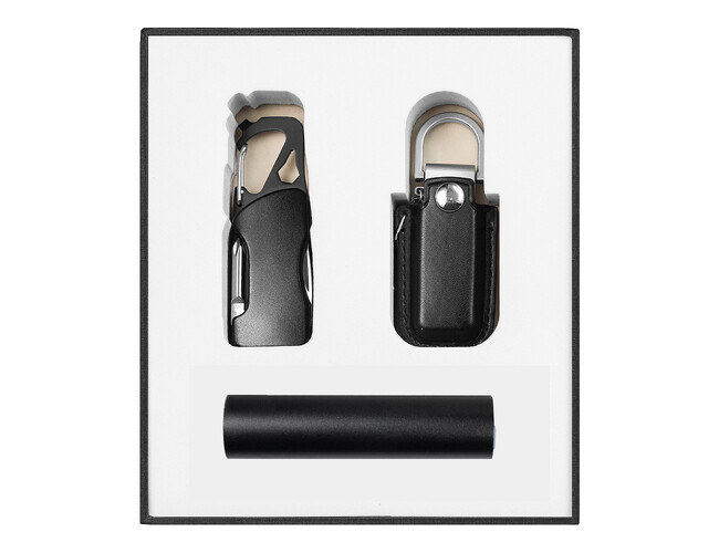 Набор подарочный Solution Superior Trio (флешка 32GB Palermo, фонарик Tools Spot, брелок-карабин Tools Module)