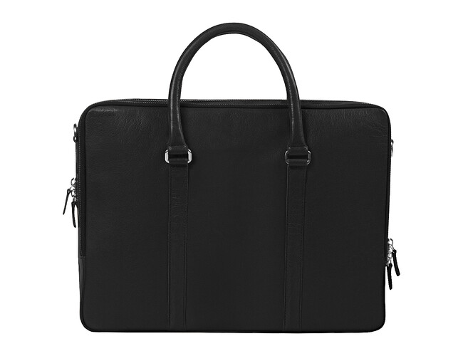 Портфель для ноутбука Vancouver Leather из натуральной кожи, черный