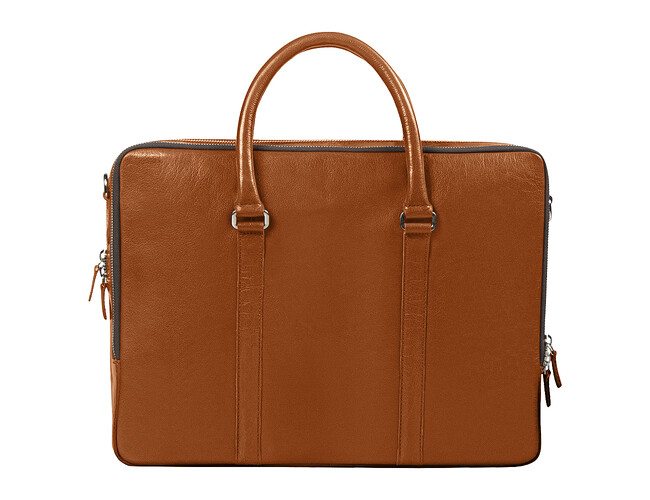 Портфель для ноутбука Vancouver Buffalino Leather из натуральной кожи, коричневый