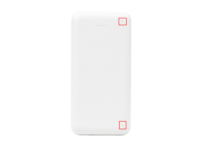 Внешний аккумулятор (powerbank) «Amper», 10 000 mAH, 5V 2.0 A, белый