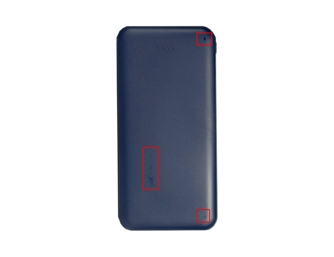 Внешний аккумулятор (powerbank) «Amper», 10 000 mAH, 5V 2.0 A, темно-синий
