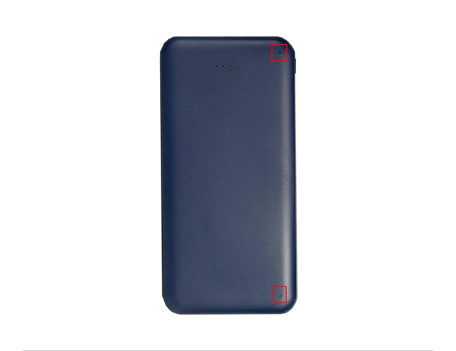 Внешний аккумулятор (powerbank) «Amper», 10 000 mAH, 5V 2.0 A, темно-синий
