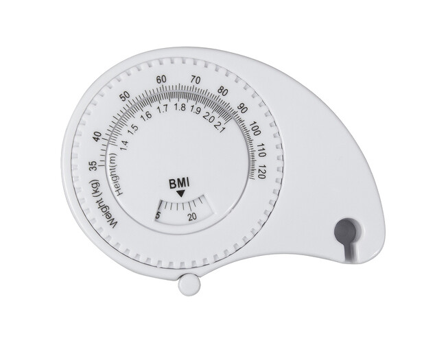 Рулетка Tools Weight, 1,5 метра, белая, пластиковая, с мягкой лентой