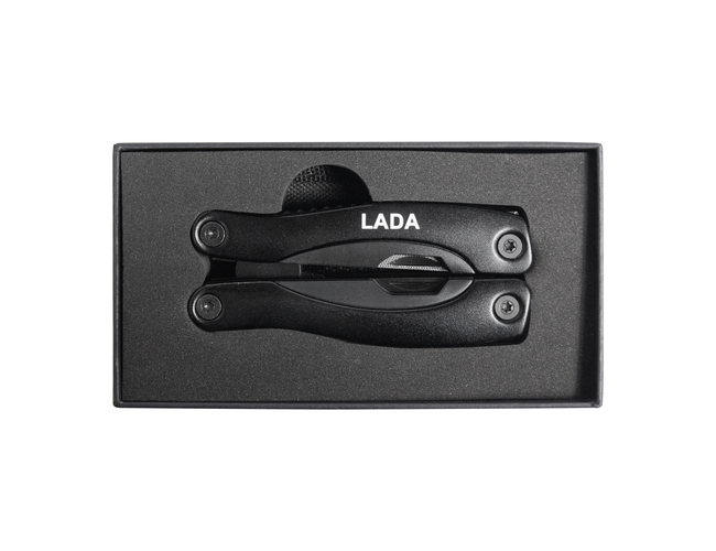Мультитул Tools Birmingham Print Sample Lada (мультиинструмент) 11 в 1 c чехлом, в подарочной коробке, черный