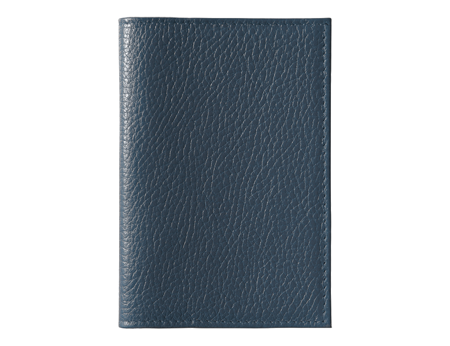 Обложка для паспорта Leather Sky Flotter Trend из натуральной кожи, темно-синяя 4142С