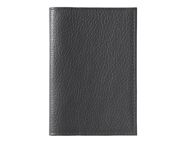 Обложка для паспорта Leather Sky Flotter Trend из натуральной кожи, темно-серая 402C