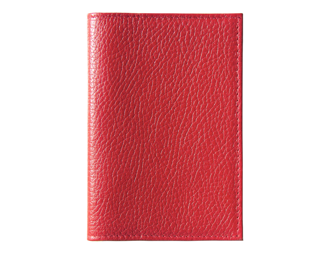 Обложка для автодокументов Leather Sky Flotter Sun из натуральной кожи, красная 4060С