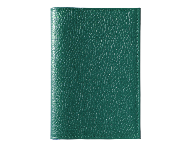 Обложка для автодокументов Leather Sky Flotter Sun из натуральной кожи, зеленая