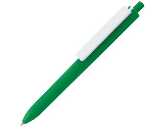 Ручка шариковая, пластиковая, зеленая 348 C/белая El Primero Color