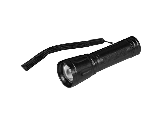 Фонарик с фокусировкой луча Tools Luma, черный