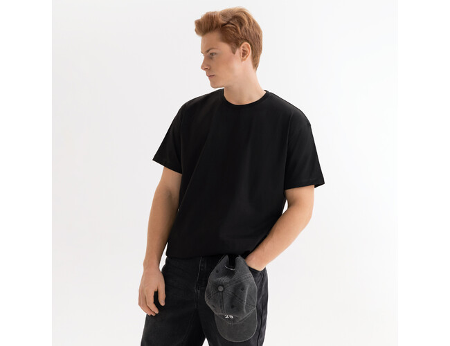 Футболка унисекс Крис (Kris), 150 гр., черная, размер XXXL