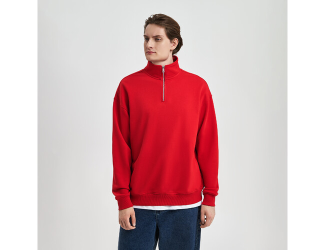 Толстовка на молнии унисекс Флоу (Flow), красная, размер 3XL/4XL