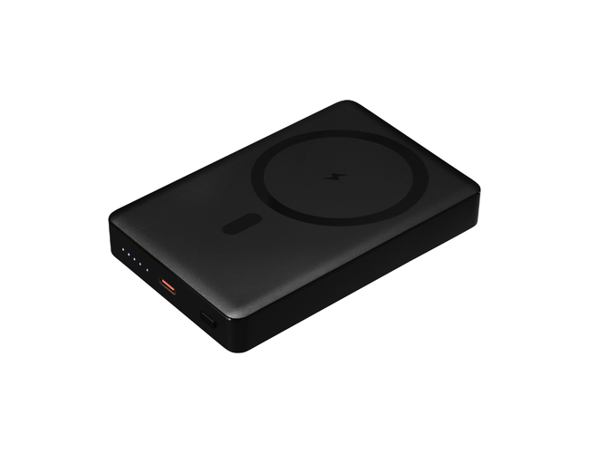 Внешний аккумулятор Атлантис Плюс PD (Atlantis PD Plus) 10000mAh с функцией беспроводной зарядки 15W, черный