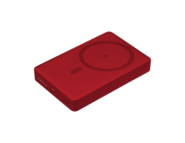 Внешний аккумулятор Атлантис Плюс PD (Atlantis PD Plus) 10000mAh с функцией беспроводной зарядки 15W, красный