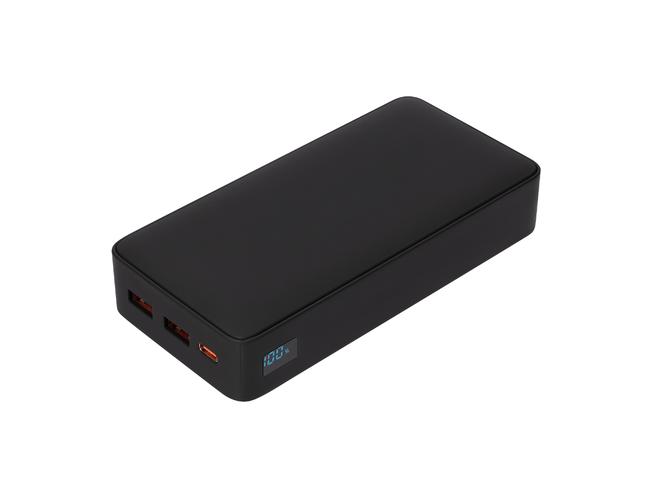 Внешний аккумулятор с подсветкой Анкор Плюс PD (Ancor PD Plus) 20000 mAh, черный