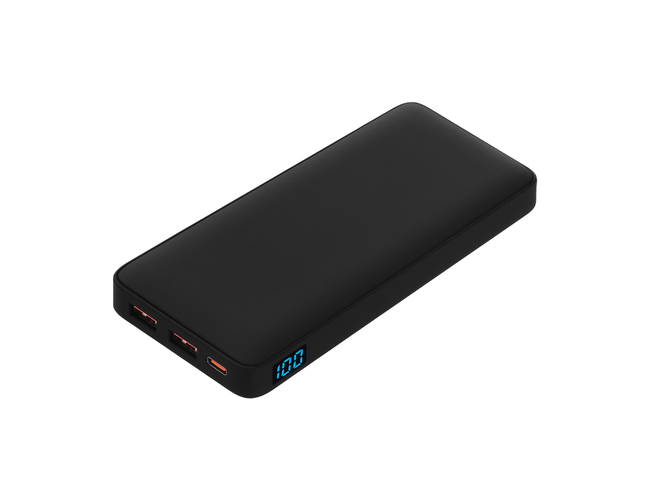 Внешний аккумулятор с подсветкой Анкор Плюс PD (Ancor PD Plus)10000 mAh, черный