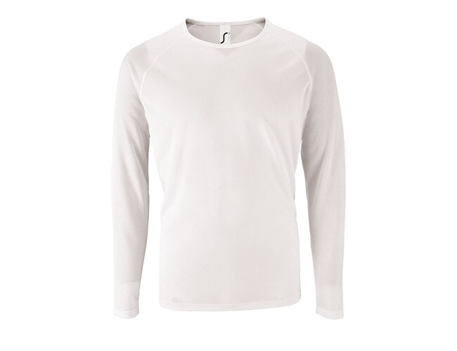 Футболка с длинным рукавом Sporty LSL Men белая, размер S