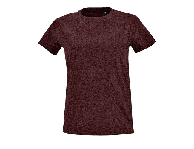 Футболка женская Imperial Fit Women бордовый меланж, размер S