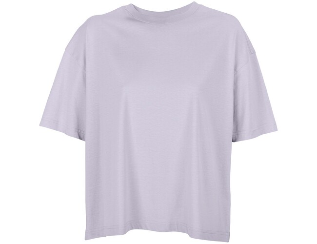 Футболка оверсайз женская Boxy Women, сиреневая, размер L