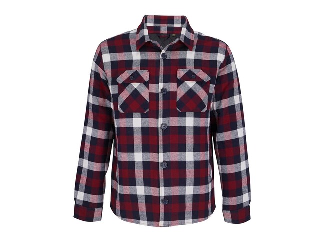 Куртка-рубашка оверсайз унисекс Noah, бордовая, размер 3XL/4XL