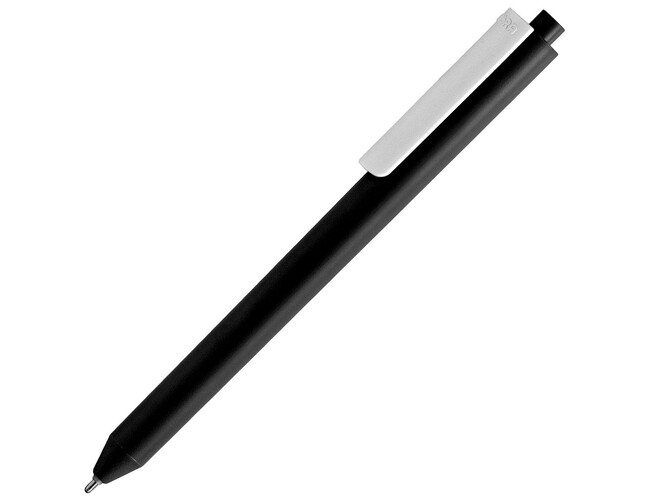 Ручка шариковая Pigra P03 Mat, черная с белым