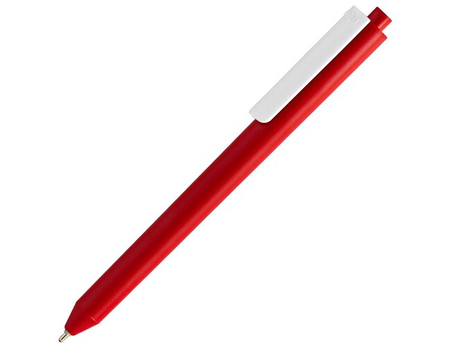 Ручка шариковая Pigra P03 Mat, красная с белым