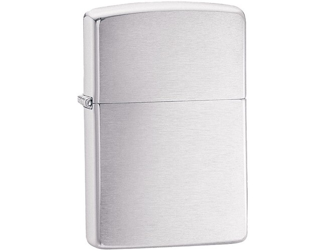 Зажигалка Zippo Armor Brushed, матовая серебристая