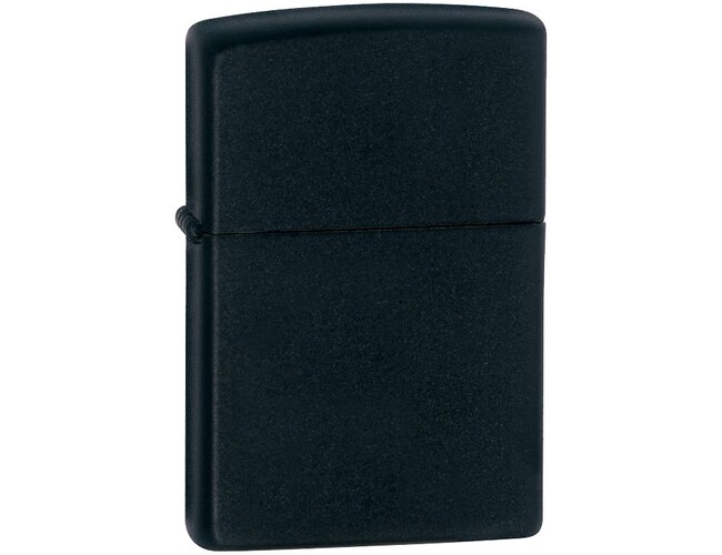 Зажигалка Zippo Classic Matte, матовая черная