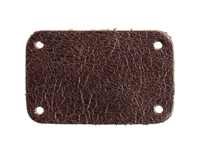 Лейбл кожаный Beta, S, коричневый