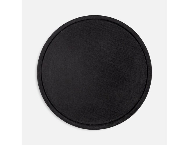 Лейбл из ПВХ Dzeta Round, L, черный