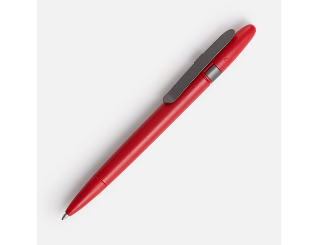 Ручка шариковая Prodir DS5 TSM Metal Clip, красная с серым