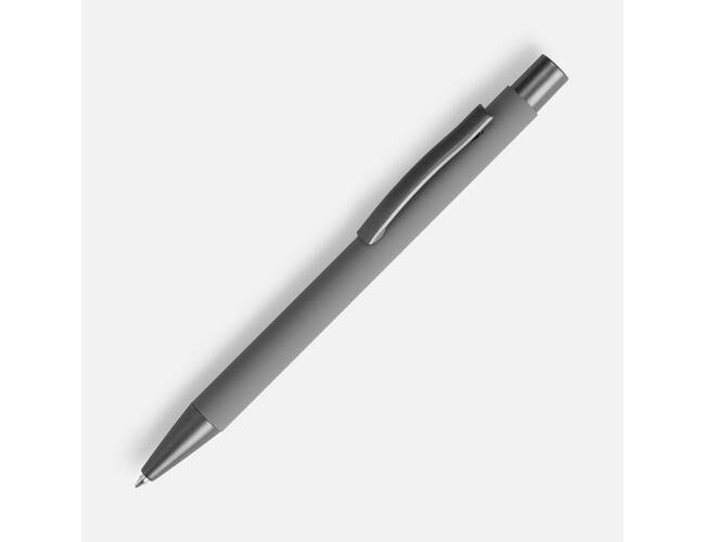 Ручка шариковая Atento Soft Touch, серая