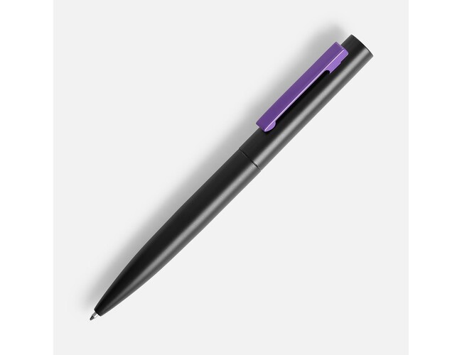 Ручка шариковая Inkolor, черная с фиолетовым